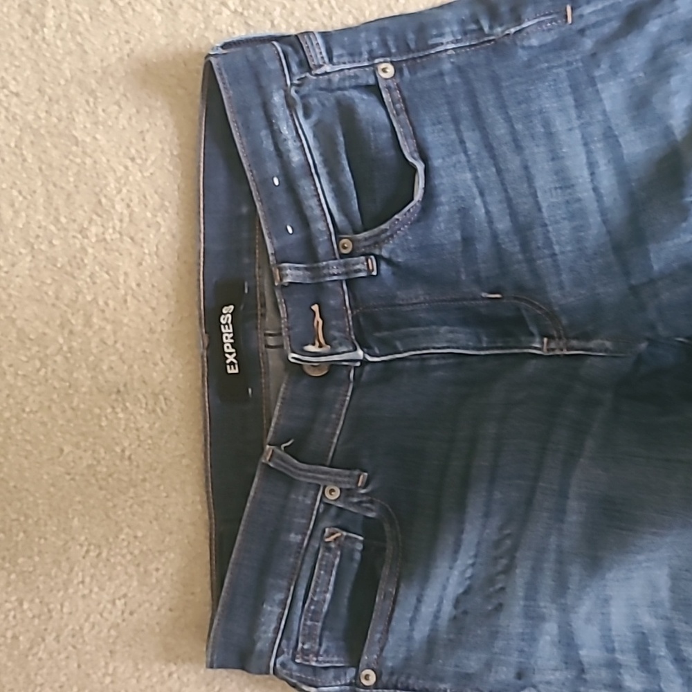 Express Jean's, Barely Boot, Size 4 Long - image 2